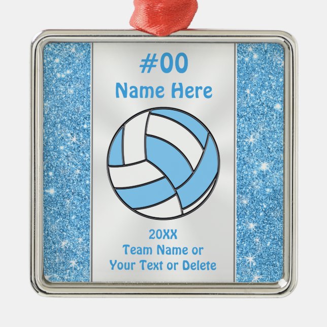 Personalised, Volleyball Player Ornament (Front)