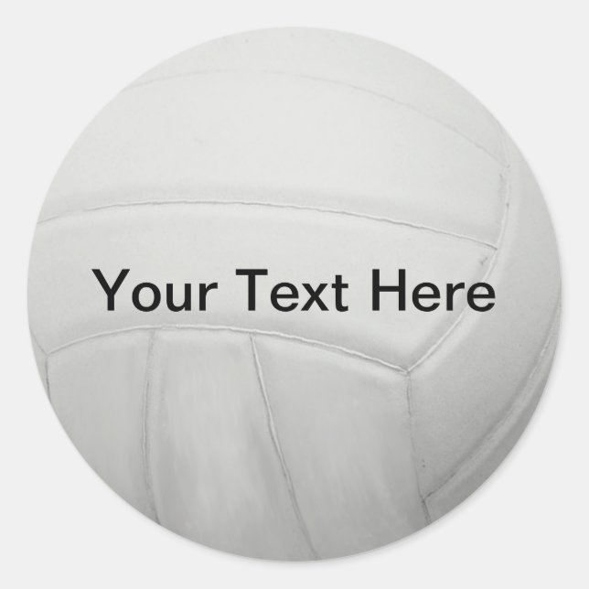 Personalised Volleyball Stickers (Front)
