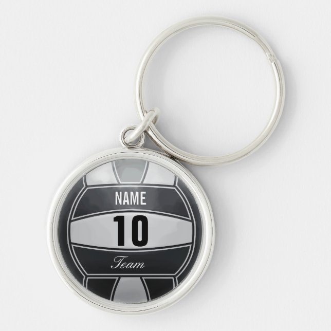 Personalised Volleyball Team Key Ring (Front)
