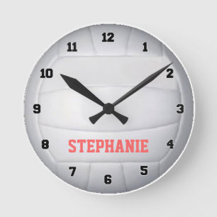 Personalised Volleyball Wall Clock