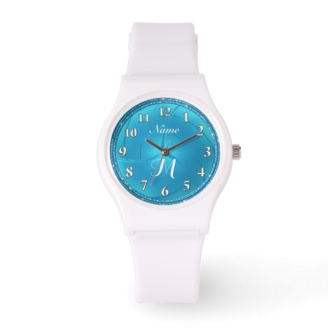 Personalised Volleyball Watch with NAME, MONOGRAM (Front)
