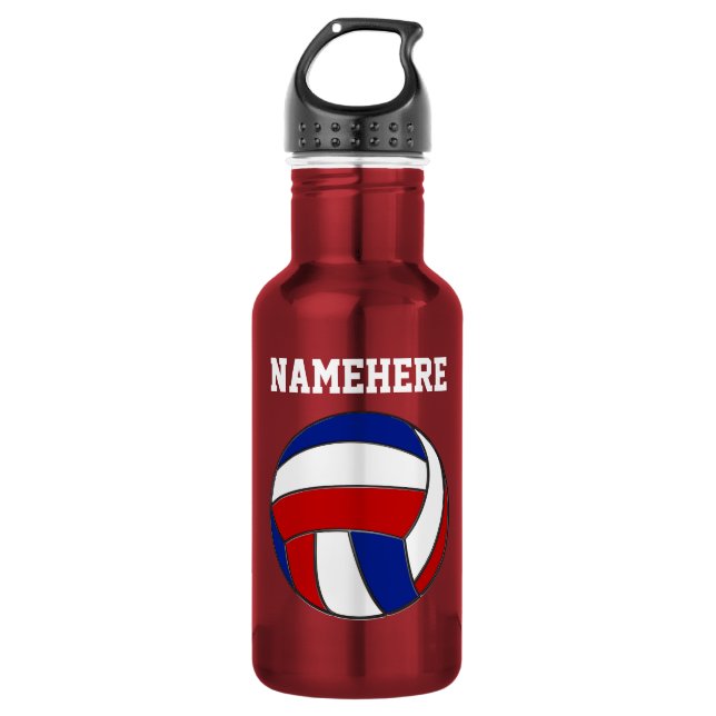 Personalised Volleyball Water Bottle, Volleyball 532 Ml Water Bottle (Front)