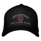 Personalised Volunteer Firefighter Embroidery