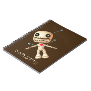 Personalised Voodoo Doll And Pins Notebook
