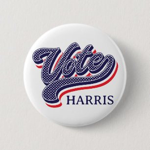 Personalised Vote Election Stars and Stripes 6 Cm Round Badge