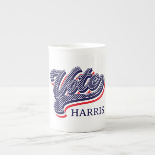 Personalised Vote Election Stars and Stripes Bone China Mug