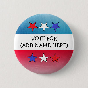 Personalised "Vote For" Election Add Name Button