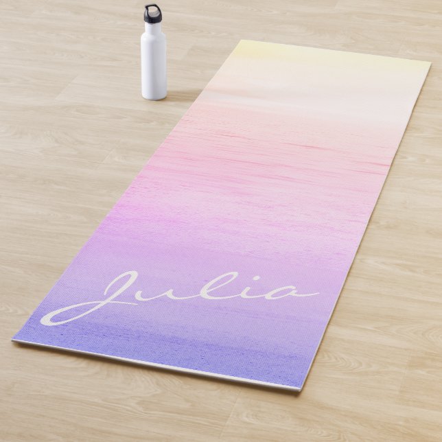 Personalised VSCO aesthetic purple sunrise Yoga Mat (In Situ)