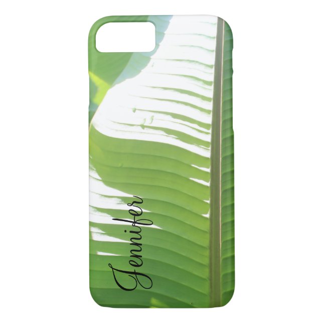 Personalised w/ Photo of Banana Leaves & Sunlight Case-Mate iPhone Case (Back)