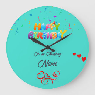 Personalised Wall Clock – Unique Birthday Gift