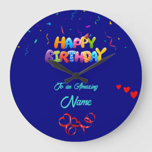 Personalised Wall Clock – Unique Birthday Gift