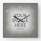 Personalised Wall Clocks Gold Numbers Square Photo