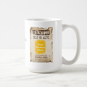 Personalised Wanted Poster Mug