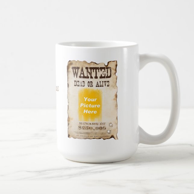 Personalised Wanted Poster Mug (Right)