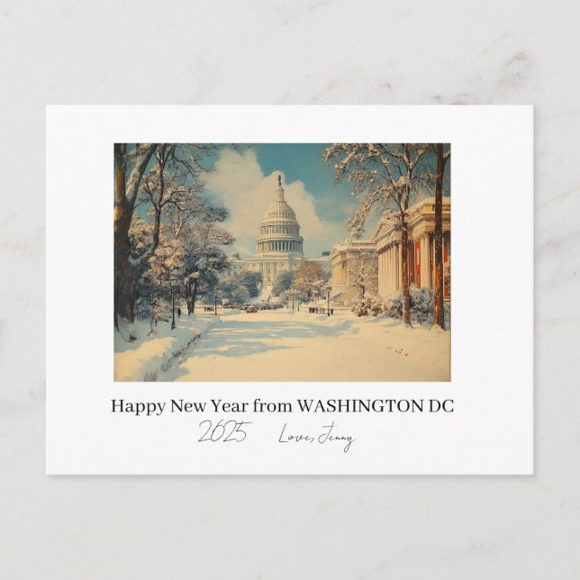 Personalised Washington DC New Year Holiday (Front)