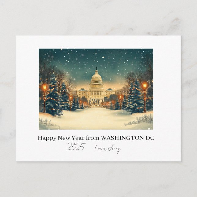 Personalised Washington DC New Year Holiday (Front)