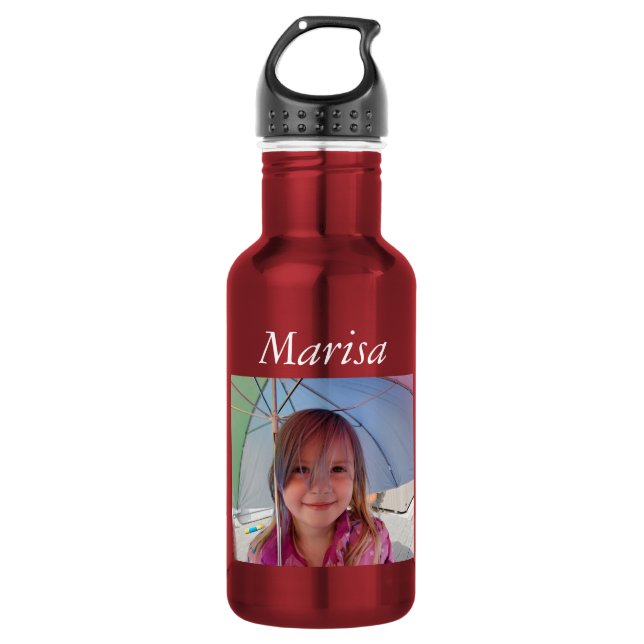 Personalised Water Bottle, Add Your Picture!   532 Ml Water Bottle (Front)