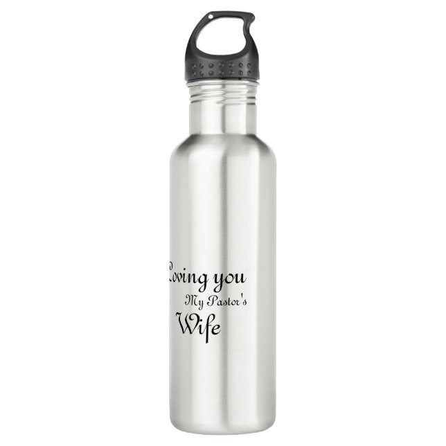 Personalised Water Bottle for your Pastor's wife (Front)