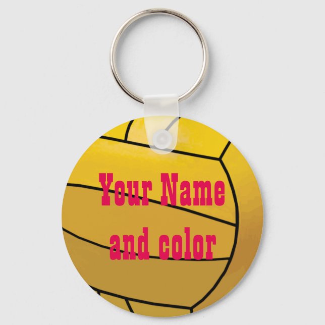 Personalised Water Polo Key Chain (Front)