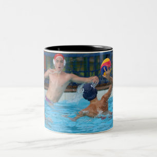 Personalised Water Polo Sport Photo Two-Tone Coffee Mug