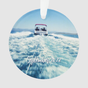 Personalised Water Sports Speed Boat Photo Ornament