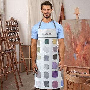 Personalised Watercolor Artist Apron