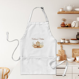 Personalised Watercolor Baking Supplies Cooking Standard Apron