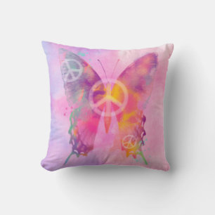 Personalised Watercolor Butterfly Pillow