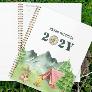 Personalised Watercolor Camping Planner