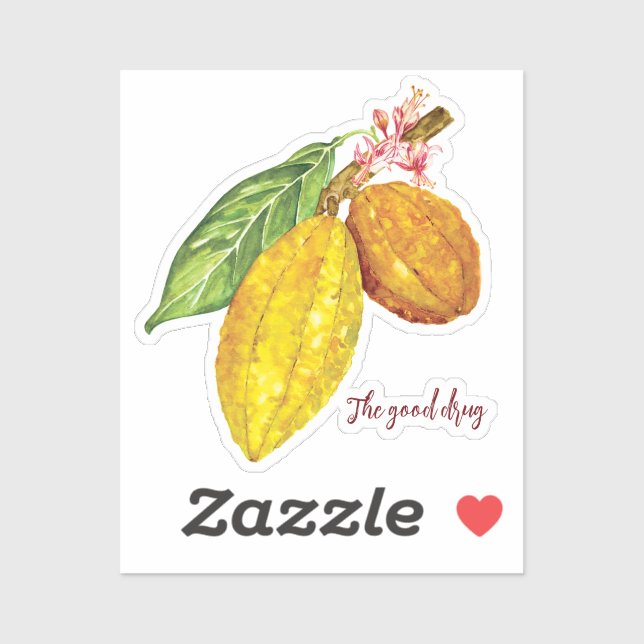 Personalised watercolor chocolate tree fruit (Sheet)