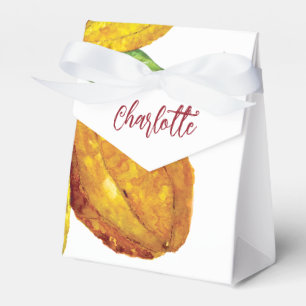 Personalised watercolor chocolate tree fruit favour box