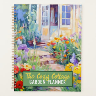 Personalised Watercolor Cottage Garden Planner