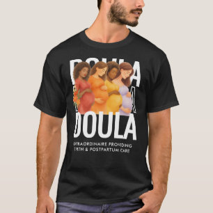 Personalised Watercolor Doula T-Shirt