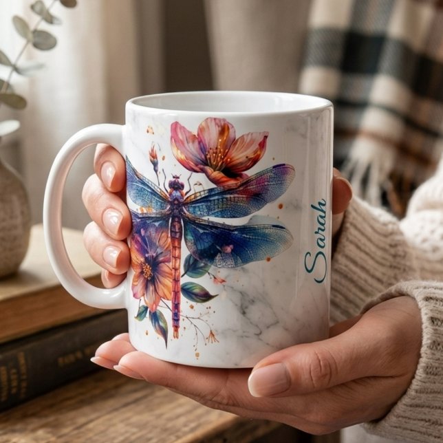  Personalised Watercolor Dragonfly Mug  (Creator Uploaded)