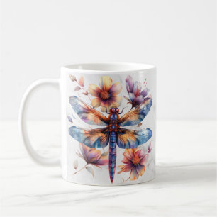 Personalised Watercolor Dragonfly Mug
