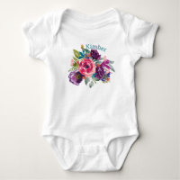 Personalised Watercolor Floral