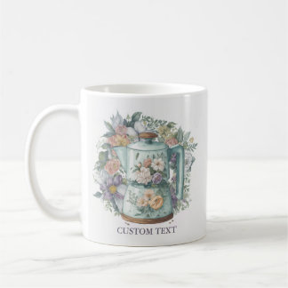 Personalised Watercolor Floral Coffee Mug