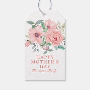 Personalised Watercolor Floral Mother's Day Gift Tags