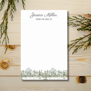 Personalised Watercolor Forest From The Desk of Post-it Notes