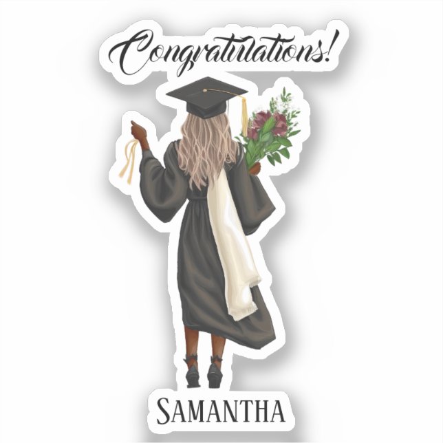 Personalised Watercolor Graduation (10) (Front)