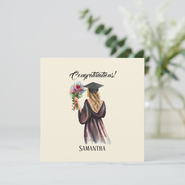 Personalised Watercolor Graduation (11) (Standing Front)