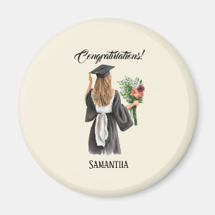 Personalised Watercolor Graduation (12) Magnet