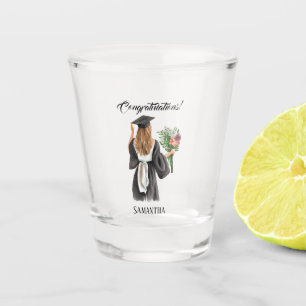 Personalised Watercolor Graduation (12) Shot Glass