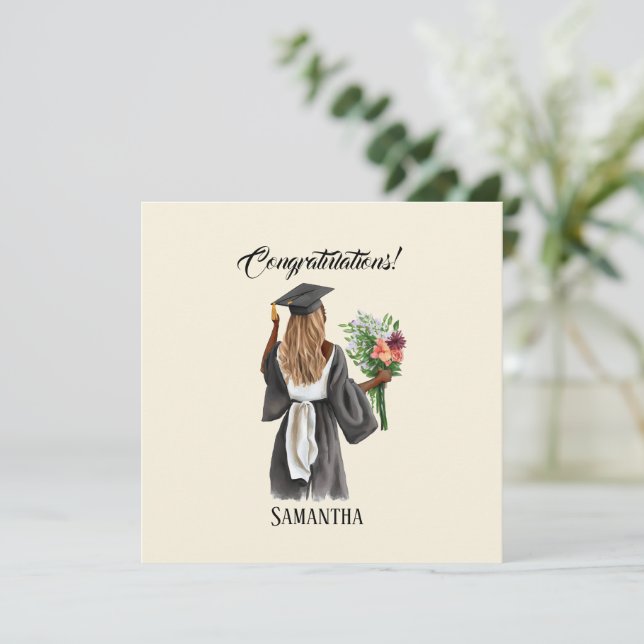 Personalised Watercolor Graduation (13) (Standing Front)
