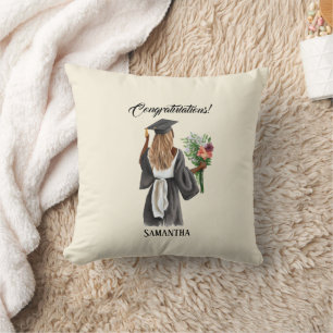 Personalised Watercolor Graduation (13) Cushion