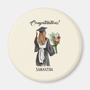 Personalised Watercolor Graduation (13) Magnet