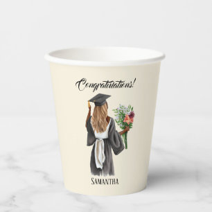 Personalised Watercolor Graduation (13) Paper Cups