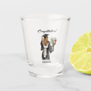 Personalised Watercolor Graduation (13) Shot Glass