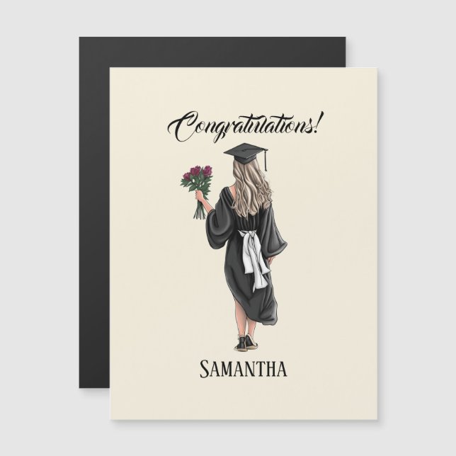 Personalised Watercolor Graduation (3) (Front/Back)