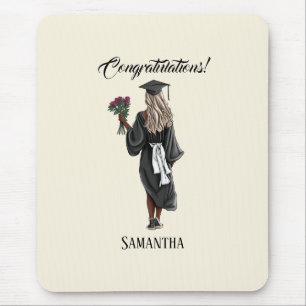 Personalised Watercolor Graduation (4) Mouse Mat
